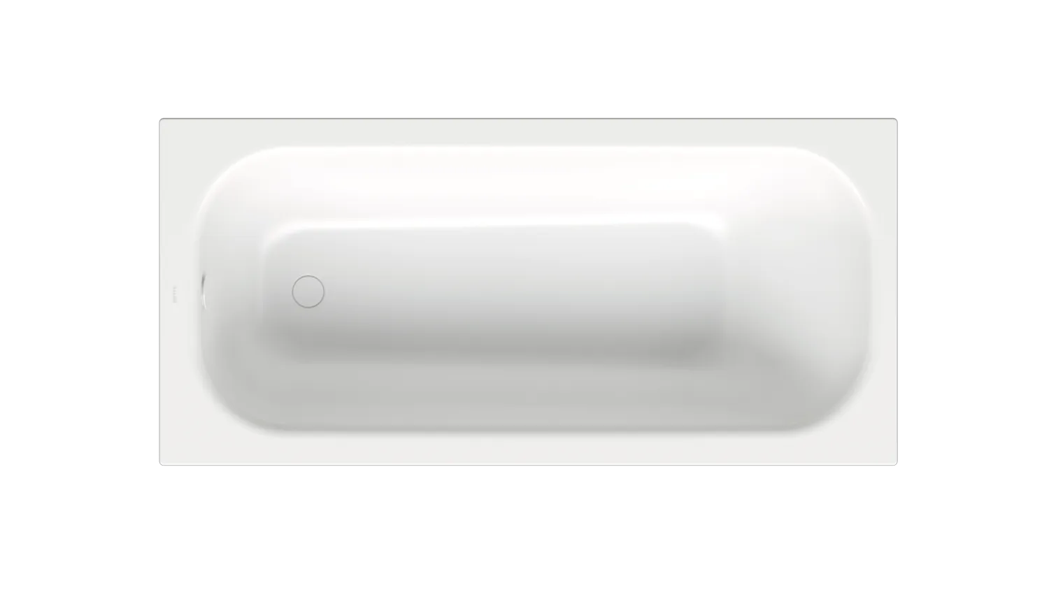 Bette BetteForm Badewanne Edelweiß 1700x800 mm Einbau 30 mm Randhöhe 1-Sitzer Bade-Duschkombination glasierter Titan-Stahl