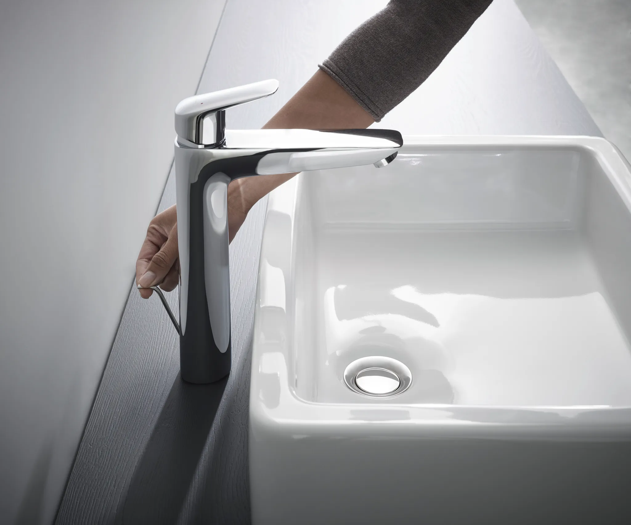 Hansgrohe Logis Einhebel-Waschtischmischer 190 mit Zugstangen-Ablaufgarnitur, Chrom