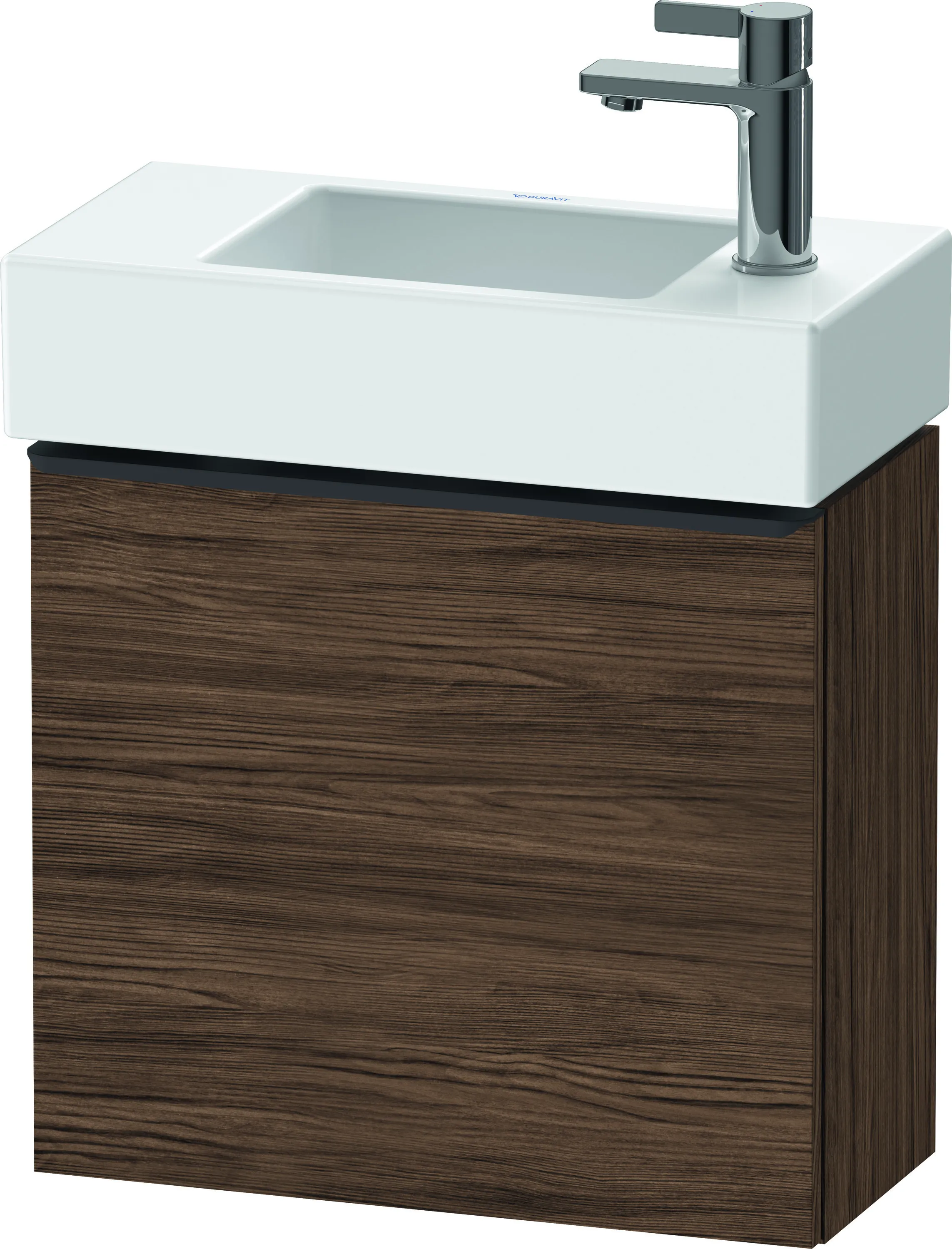 Duravit Waschtischunterschrank wandhängend „D-Neo“ 48,4 × 44 × 22,2 cm Nussbaum Dunkel