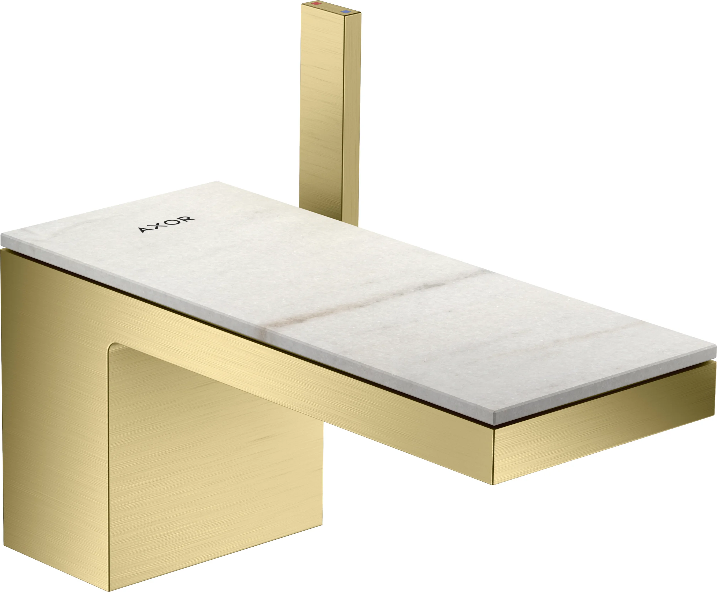 Hansgrohe AXOR MyEdition Platte 200 mm Marmor Lasa Covelano Vena Oro abnehmbar