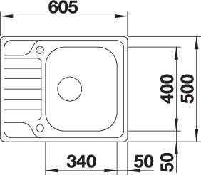 BLANCO DINAS 45 S Mini BLANCO DINAS 45 S Mini