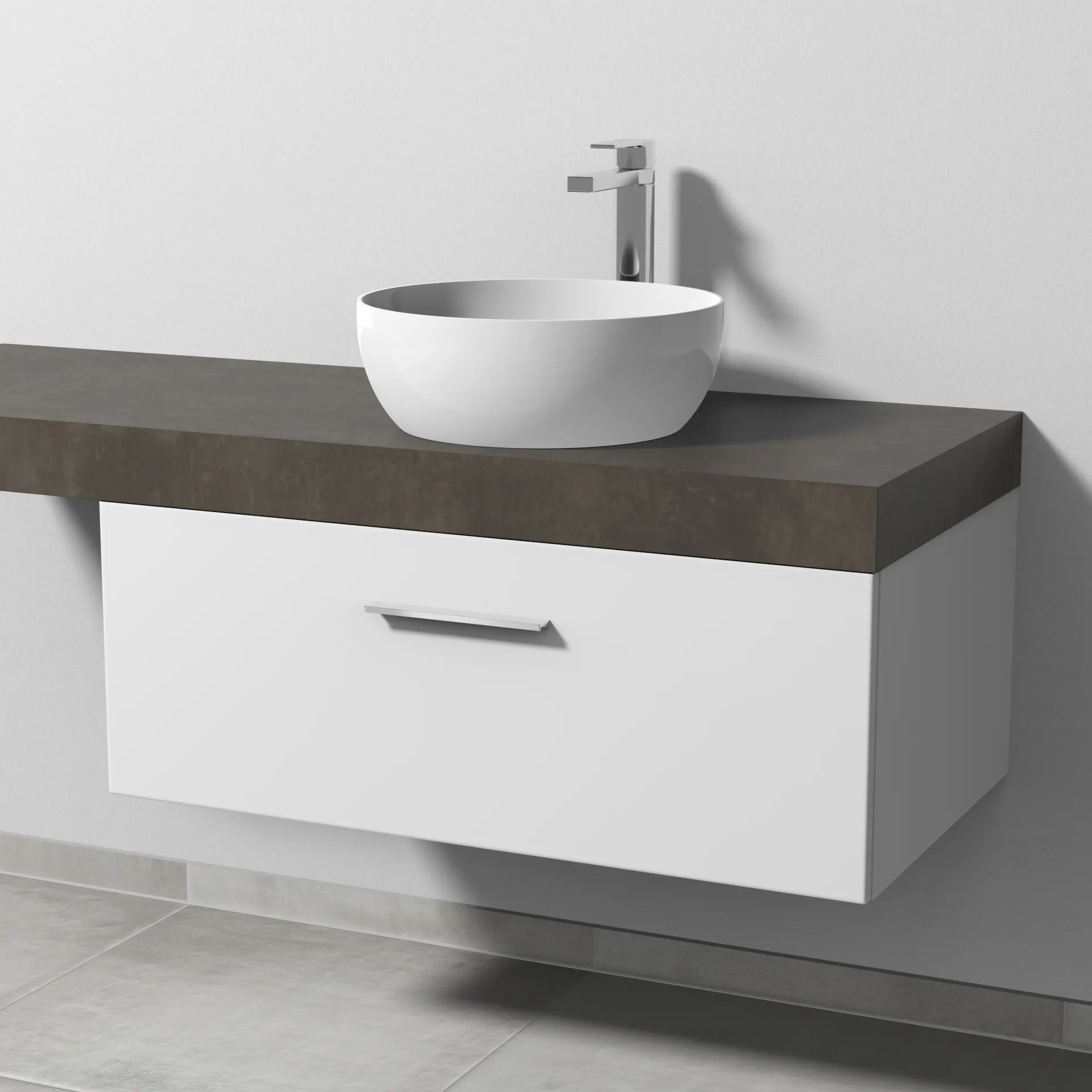 Sanipa Waschtischunterschrank „2morrow“ 900 × 340 × 520 mm in Weiß-Soft