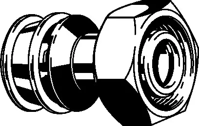 Viega „Raxofix“ Anschlussverschraubung für Eurokonus 16 mm × 3/4″ Viega „Raxofix“ Anschlussverschraubung für Eurokonus 16 mm × 3/4″
