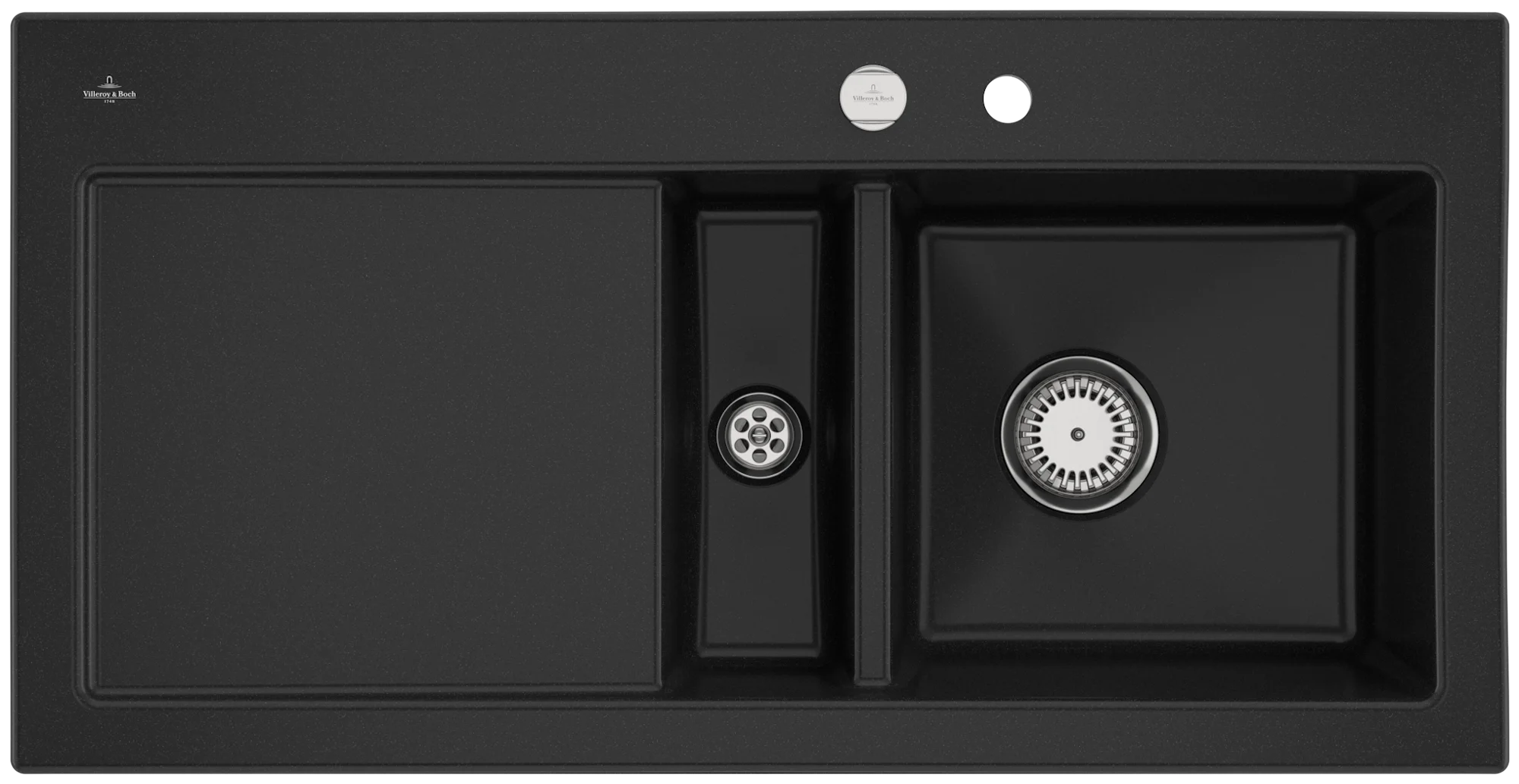 Villeroy & Boch Subway 60 Einbauspüle, 1000 x 510 mm, Keramik, Chromite CeramicPlus
