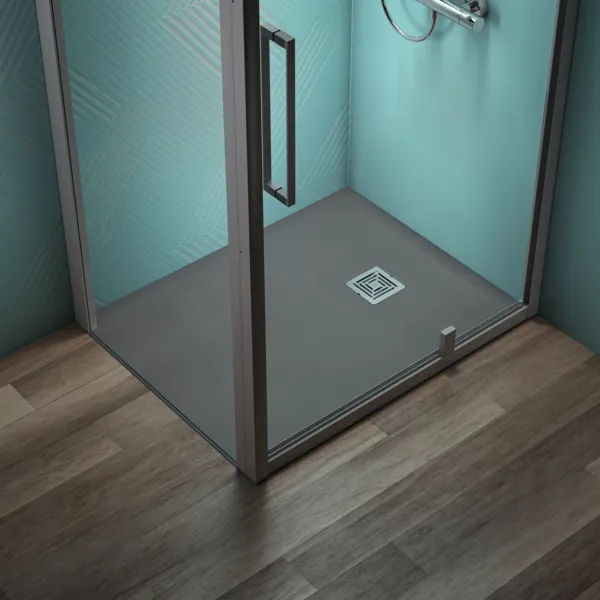 Ideal Standard Duschwanne „UltraFlatS+“ 80 × 100 cm in Quarzgrau