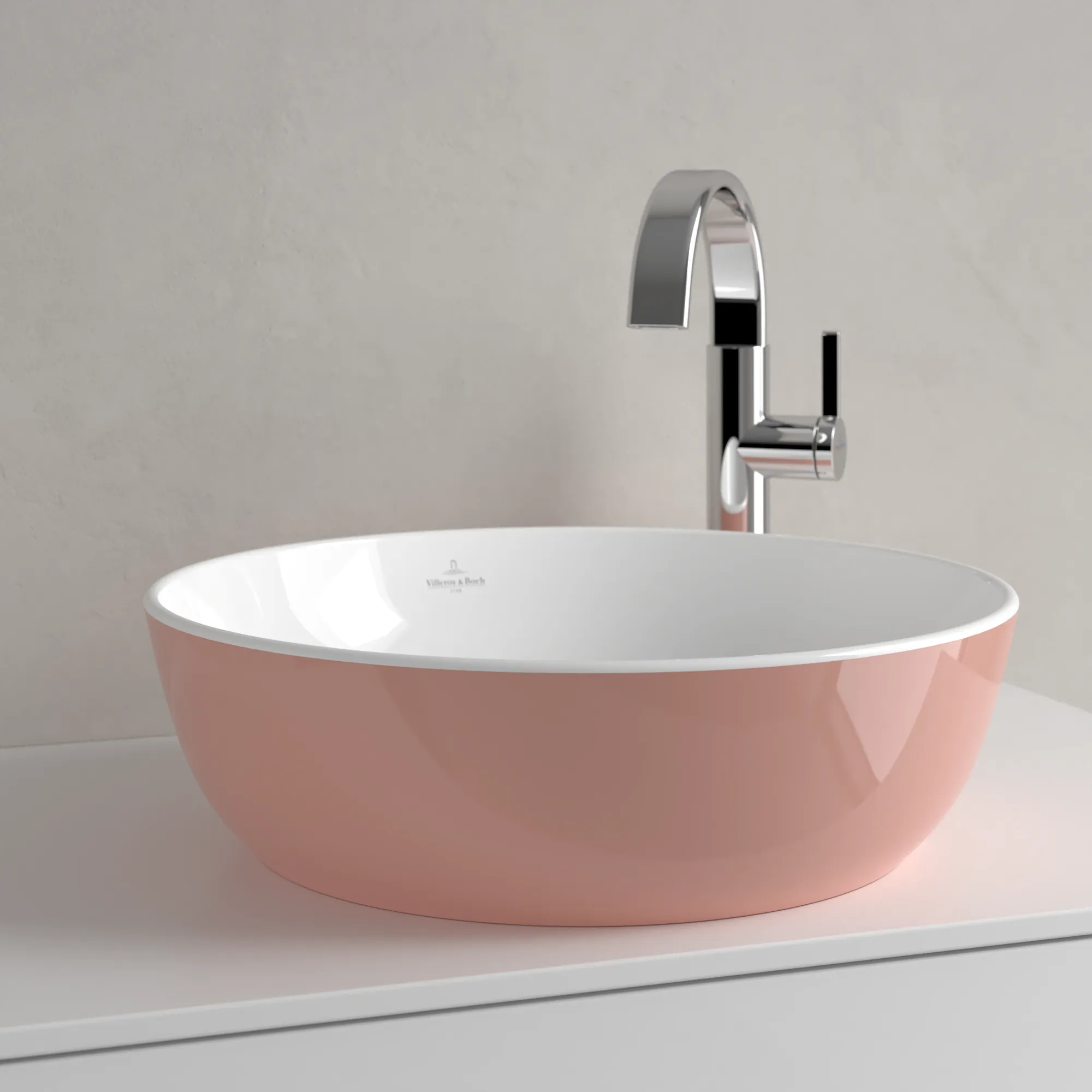 Villeroy & Boch Aufsatzwaschtisch aus TitanCeram „Artis“ ⌀ 430 mm in Powder