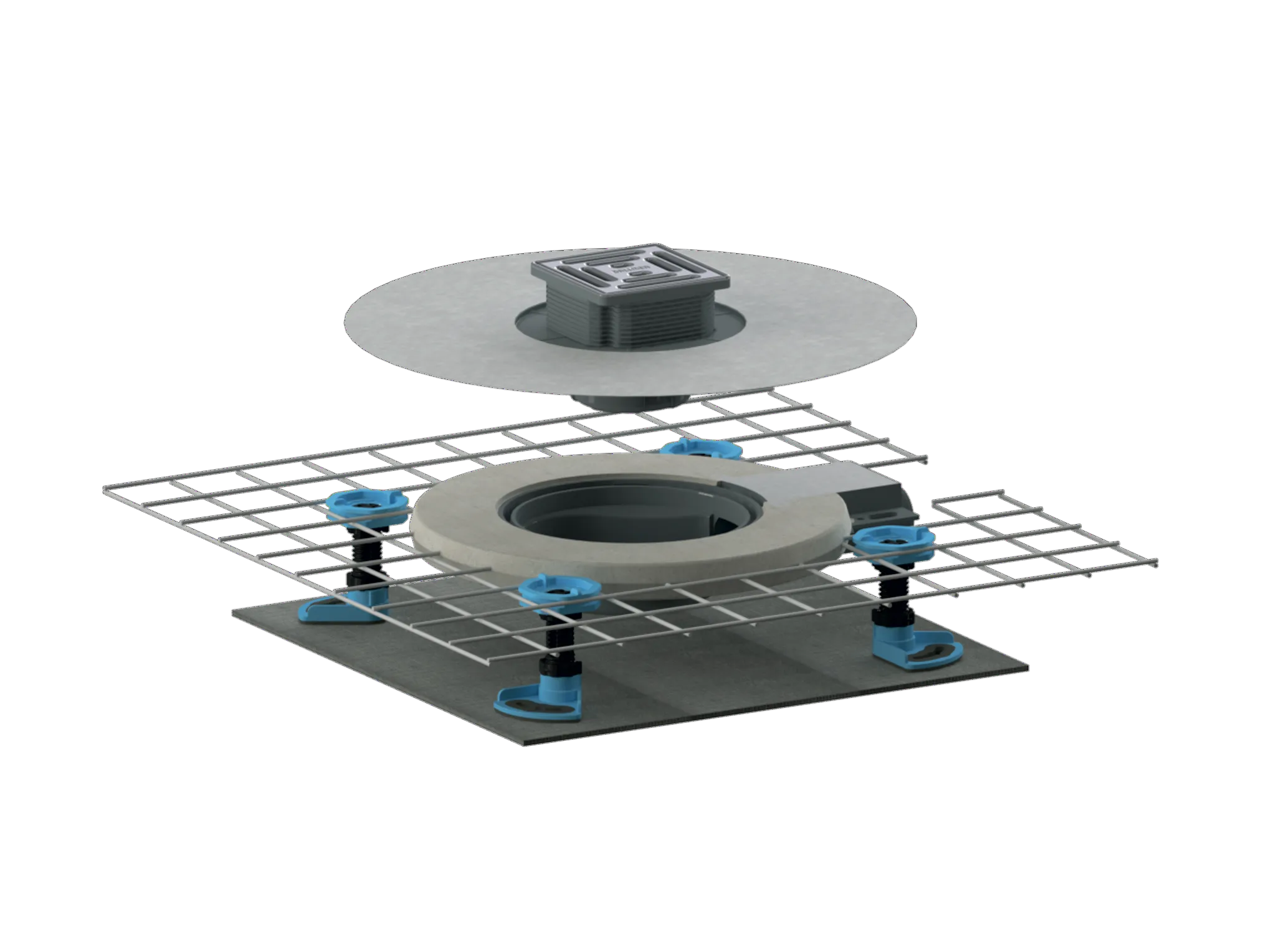 Schallschutzablauf CeraDrain Select Plan, DN 40 100 x 100 mm Schallschutzablauf CeraDrain Select Plan, DN 40 100 x 100 mm