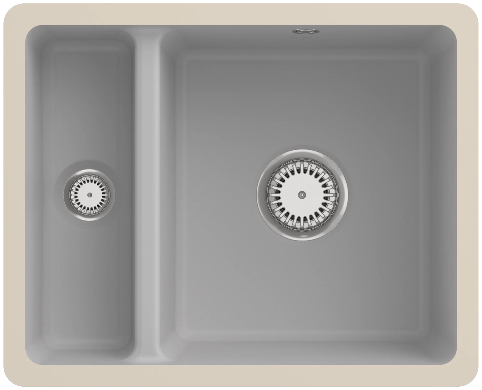 Villeroy & Boch Subway 60 XU Unterbauspüle 545x440mm Steam CeramicPlus Villeroy & Boch Subway 60 XU Unterbauspüle 545x440mm Steam CeramicPlus