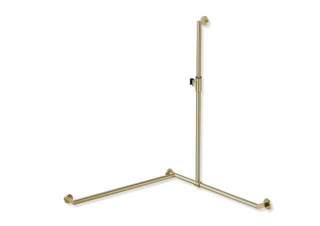 HEWI Duschhandlauf System 900 PG93, links, Messing gebürstet HEWI Duschhandlauf System 900 PG93, links, Messing gebürstet