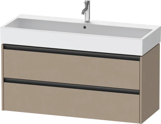 Duravit Waschtischunterschrank wandhängend „Ketho.2“ 118,4 × 54,9 × 46 cm in Leinen