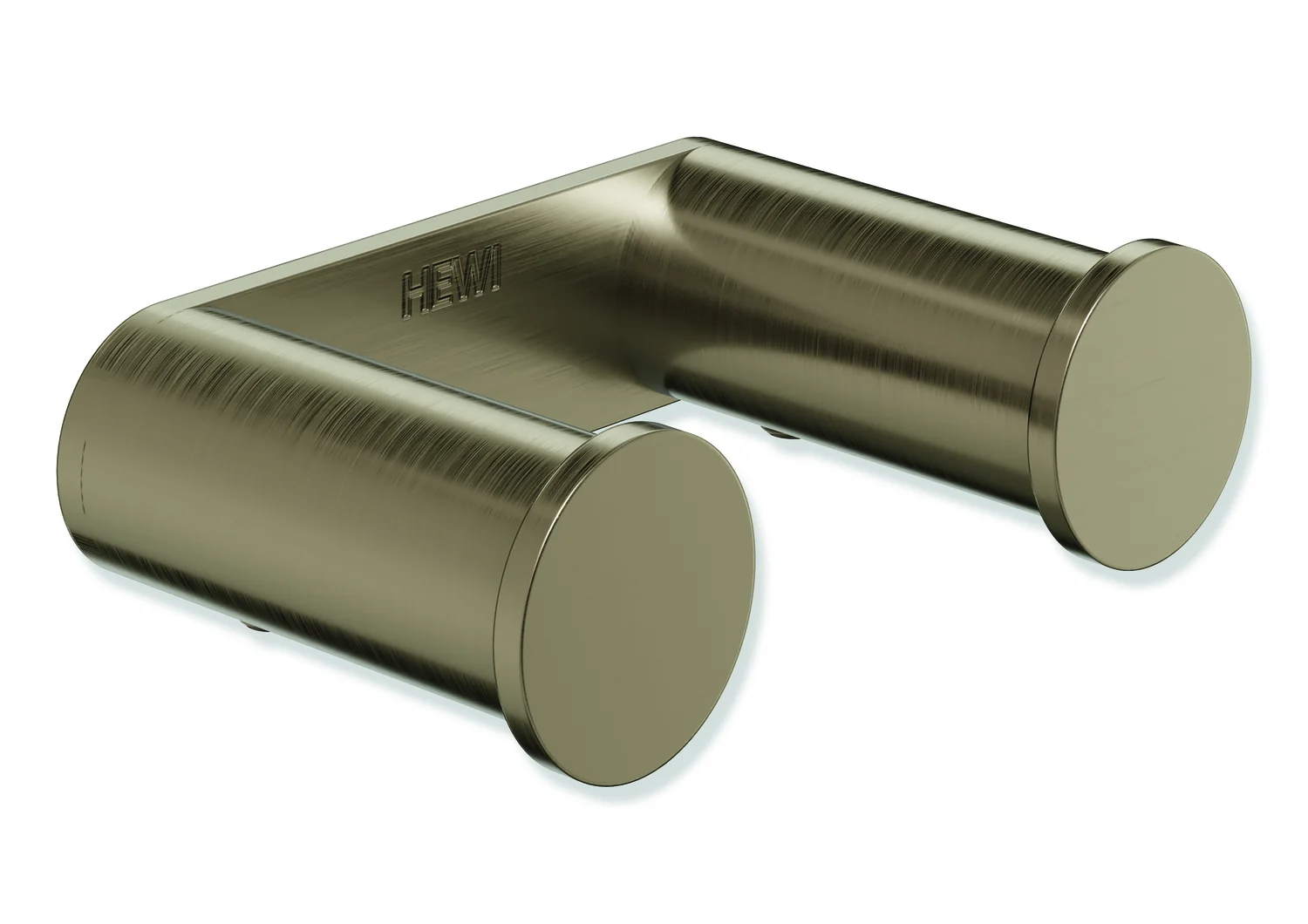 HEWI Doppelhaken System 162, Edelstahl PVD, Bronze gebürstet, 37 mm tief, 58 mm breit