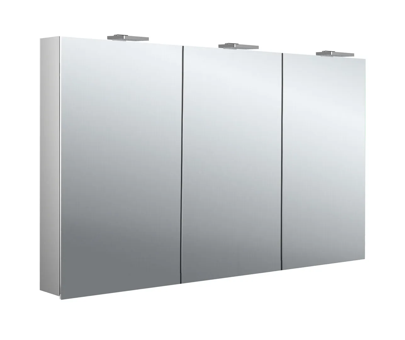 Lichtspiegelschrank flat 2 Style,Aufputz, mit Waschtischbeleuchtung,3 Tür, 1200mm