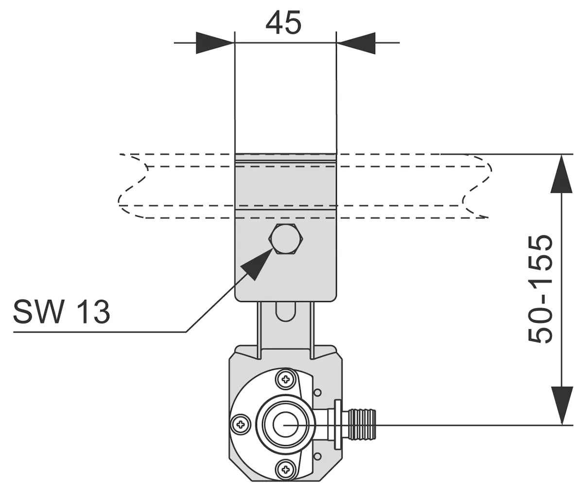 TECEprofil Armaturenanschluss ohne Wandscheibe TECEprofil Armaturenanschluss ohne Wandscheibe