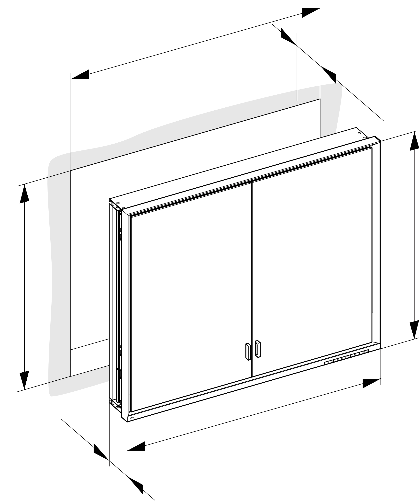 KEUCO Wandeinbau Spiegelschrank mit verdecktem Ablagefach „Royal Lumos“ in Silber (eloxiert), Unterputz, mit Steckdosen, ohne Spiegelheizung 900 × 735 × 130 mm KEUCO Wandeinbau Spiegelschrank mit verdecktem Ablagefach „Royal Lumos“ in Silber (eloxiert), Unterputz, mit Steckdosen, ohne Spiegelheizung 900 × 735 × 130 mm