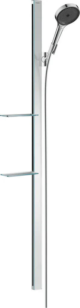 Hansgrohe Rainfinity Brauseset 130 3jet EcoSmart mit Brausestange 150 cm und Ablagen in Chrom Hansgrohe Rainfinity Brauseset 130 3jet EcoSmart mit Brausestange 150 cm und Ablagen in Chrom