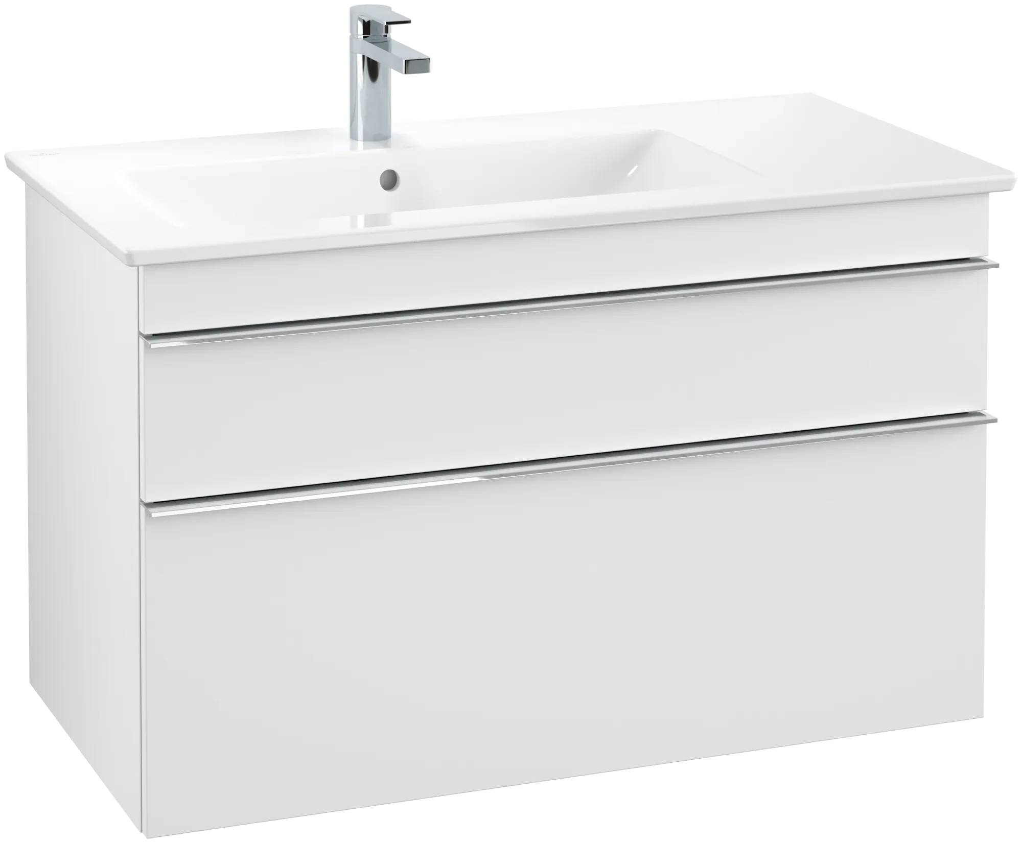 Villeroy & Boch Waschtischunterschrank „Venticello“ für Schrankwaschtisch 953 × 590 × 502 mm Weiß Matt, für Becken links