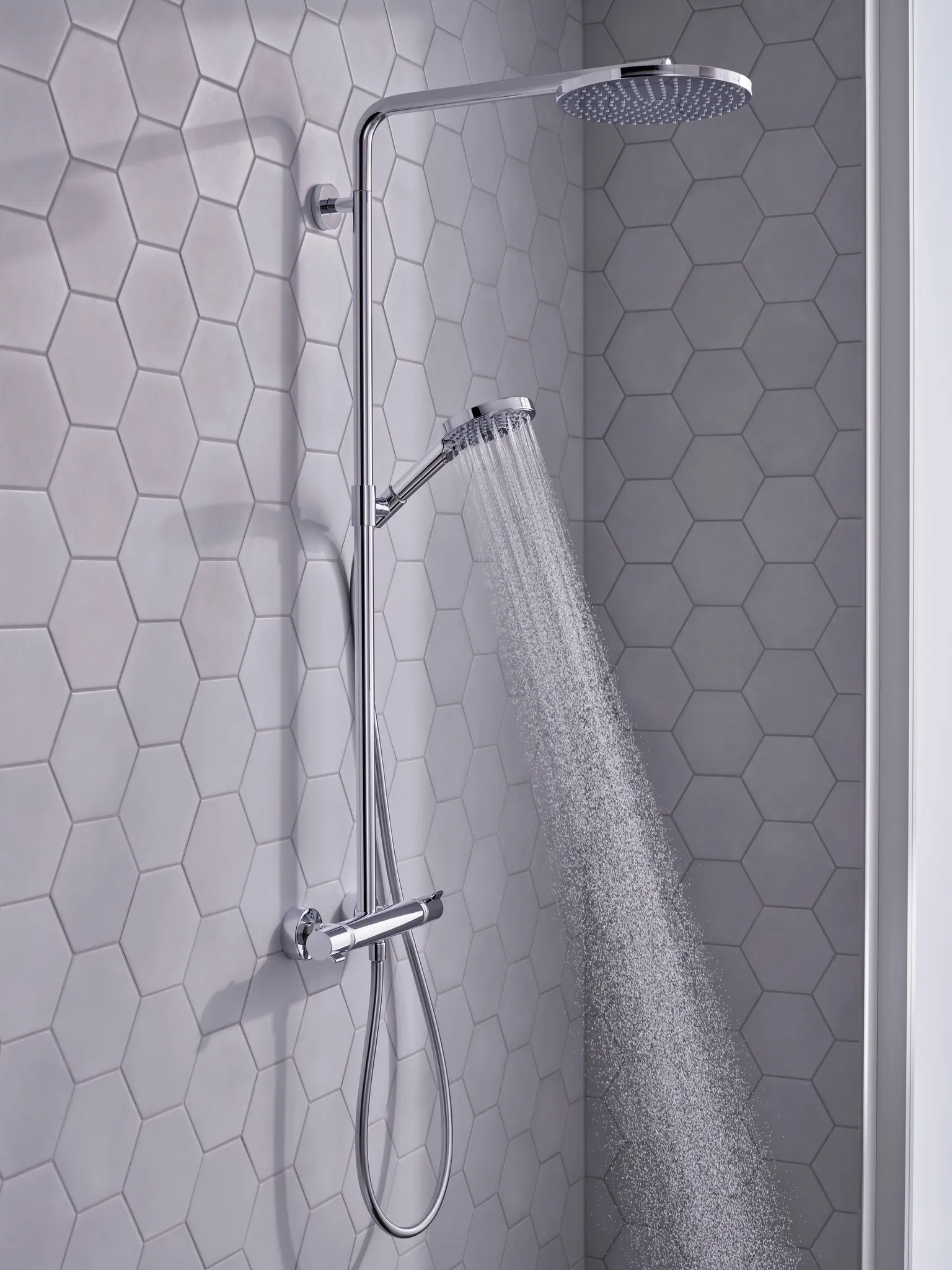 Showerpipe Raindance Select S 240 1jet PowderRain chrom Showerpipe Raindance Select S 240 1jet PowderRain chrom