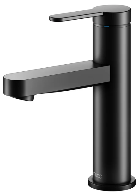 KEUCO IXMO Einhebel-Waschtischmischer 100 IXMO Flat ohne Zugstangen-Ablaufgarnitur IXMO Flat, Rosette rund schwarz matt KEUCO IXMO Einhebel-Waschtischmischer 100 IXMO Flat ohne Zugstangen-Ablaufgarnitur IXMO Flat, Rosette rund schwarz matt