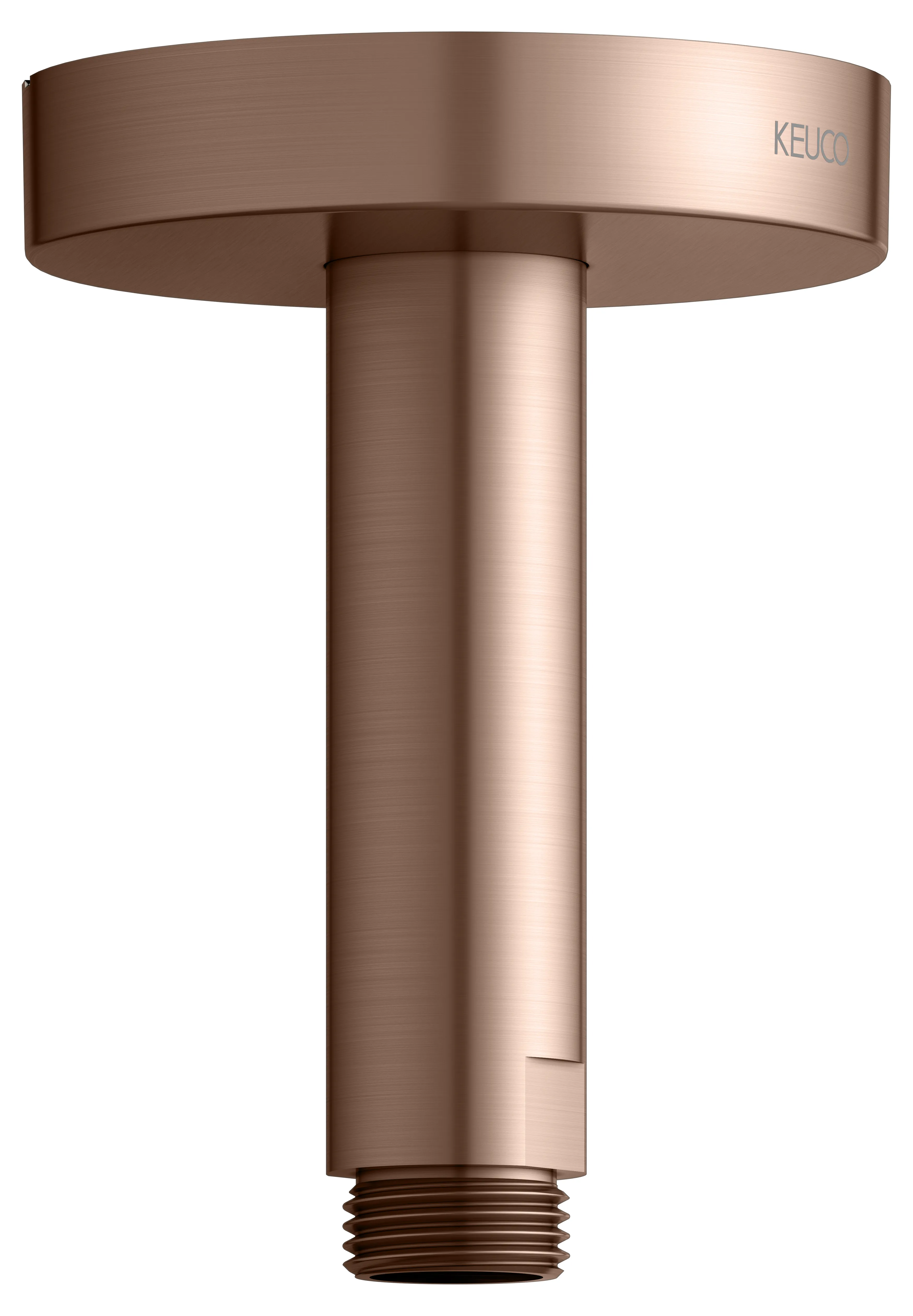 Brausen und Brausezubehör Brausearm Deckenanschluss 100 mm Rotgold gebürstet rund Brausen und Brausezubehör Brausearm Deckenanschluss 100 mm Rotgold gebürstet rund