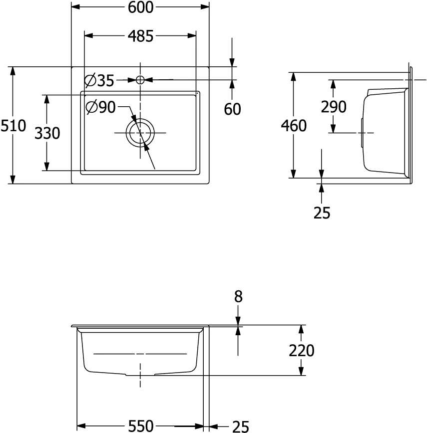 Küchenspülbecken „Subway Küche“