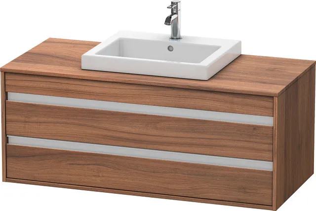 Duravit Waschtischunterschrank wandhängend „Ketho“ 120 × 49,6 × 55 cm Nussbaum Natur Duravit Waschtischunterschrank wandhängend „Ketho“ 120 × 49,6 × 55 cm Nussbaum Natur