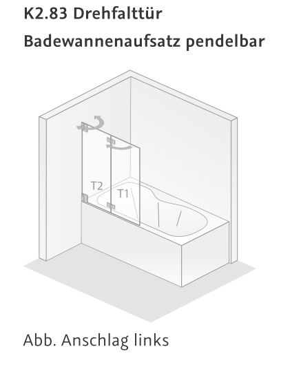 HSK Badewannenaufsatz 2-teilig an Nebenteil „K2“ Glas Linea 02 HSK Badewannenaufsatz 2-teilig an Nebenteil „K2“ Glas Linea 02