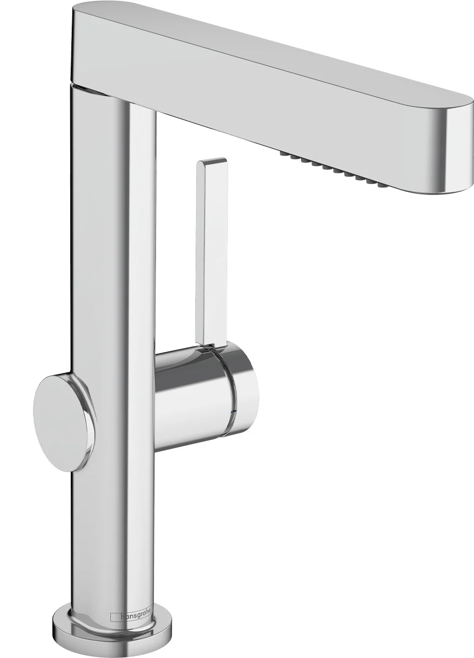 Hansgrohe Finoris Einhebel-Waschtischmischer 230 mit Ausziehbrause 2jet Chrom, Ausladung 191 mm, Auslaufhöhe 229 mm, Hebelgriff, Laminarstrahl und PowderRain, max. Durchflussmenge 5 l/min bei 3 bar