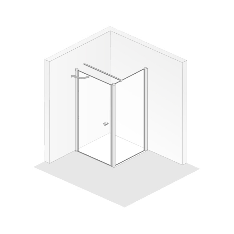HSK teilgerahmte Drehtür für Seitenwand „Exklusiv 2.0“ für Seitenwand Glas Klar hell, Profile Alu Silber-matt, FM: 890 - 910 mm B: 900 mm H: 2000 mm HSK teilgerahmte Drehtür für Seitenwand „Exklusiv 2.0“ für Seitenwand Glas Klar hell, Profile Alu Silber-matt, FM: 890 - 910 mm B: 900 mm H: 2000 mm