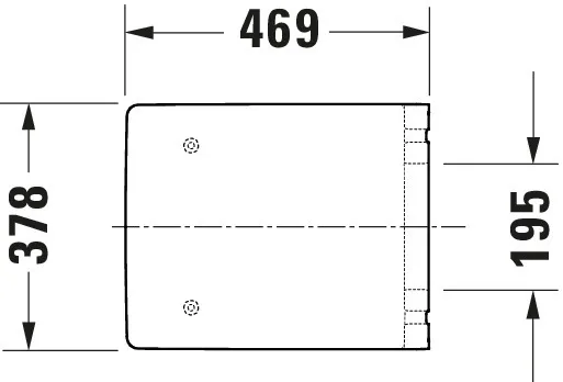 Duravit WC-Sitz „Vero Air“ 37,8 × 46,9 × 4,9 cm Duravit WC-Sitz „Vero Air“ 37,8 × 46,9 × 4,9 cm