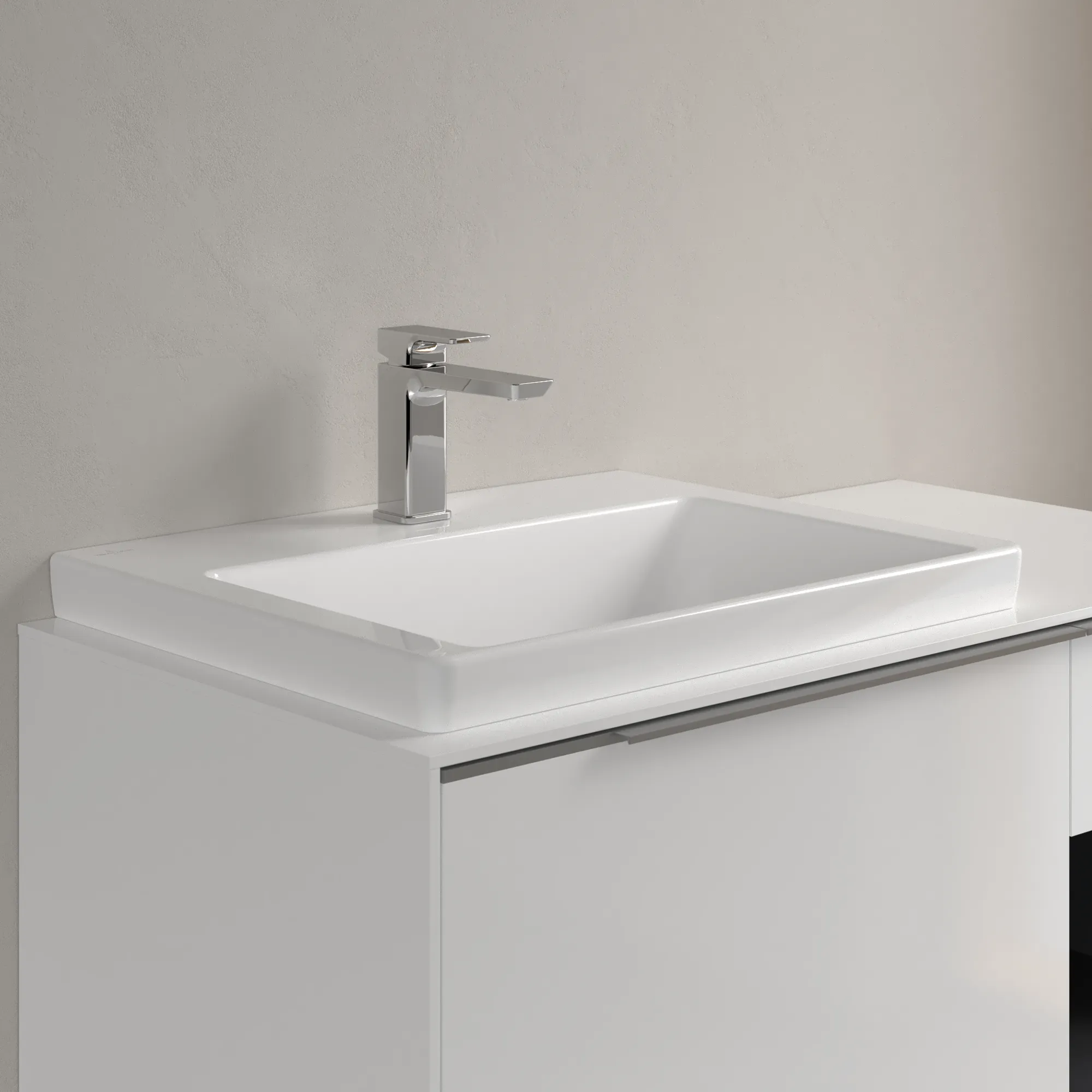 Villeroy & Boch Wandwaschtisch aus TitanCeram geschliffen „Subway 3.0“ 600 × 470 × 165 mm, ohne Hahnlochbohrung, Hahnlochposition mittig in Weiß Alpin Villeroy & Boch Wandwaschtisch aus TitanCeram geschliffen „Subway 3.0“ 600 × 470 × 165 mm, ohne Hahnlochbohrung, Hahnlochposition mittig in Weiß Alpin
