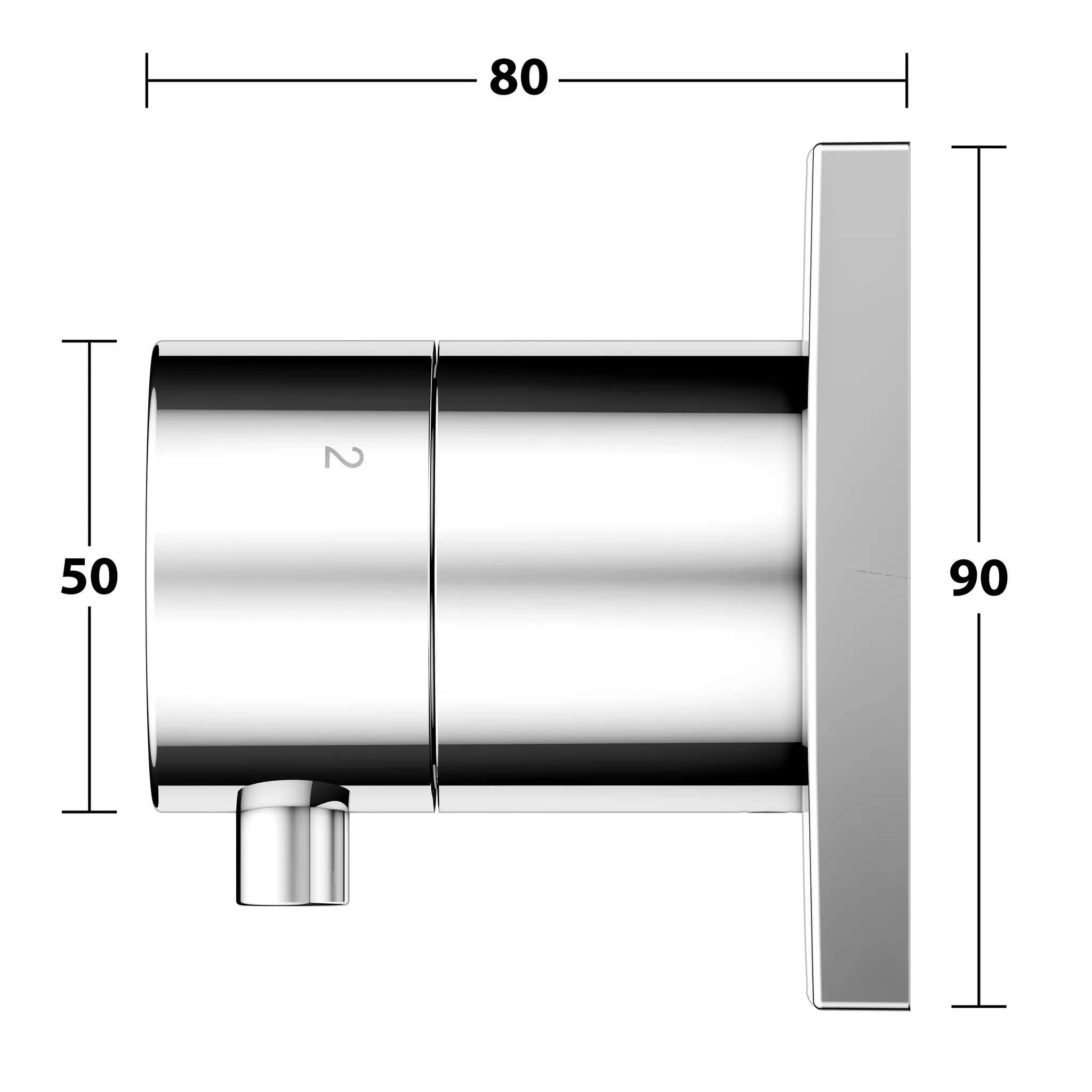 IXMO 59549011002 3-Wege Ab- u. Umstellventil UP IXMO Comfort, eckig verchromt IXMO 59549011002 3-Wege Ab- u. Umstellventil UP IXMO Comfort, eckig verchromt