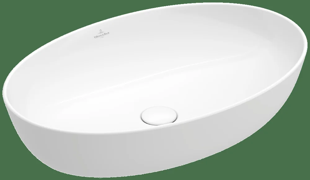 Villeroy & Boch Artis Aufsatzwaschbecken TitanCeram Oval 610x410mm Weiß Alpin Villeroy & Boch Artis Aufsatzwaschbecken TitanCeram Oval 610x410mm Weiß Alpin