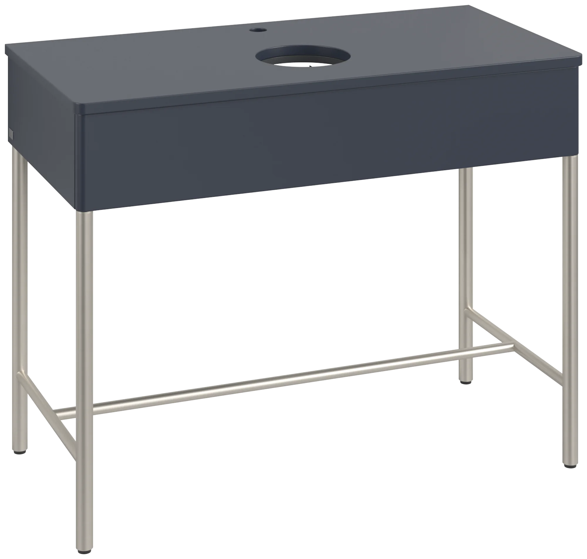 Villeroy & Boch Waschbeckenunterschrank Artis, Eckig Midnight Blue Matt Lacquer, 1000x782x500 mm, Push-to-open Funktion, mit Hahnlochbohrung