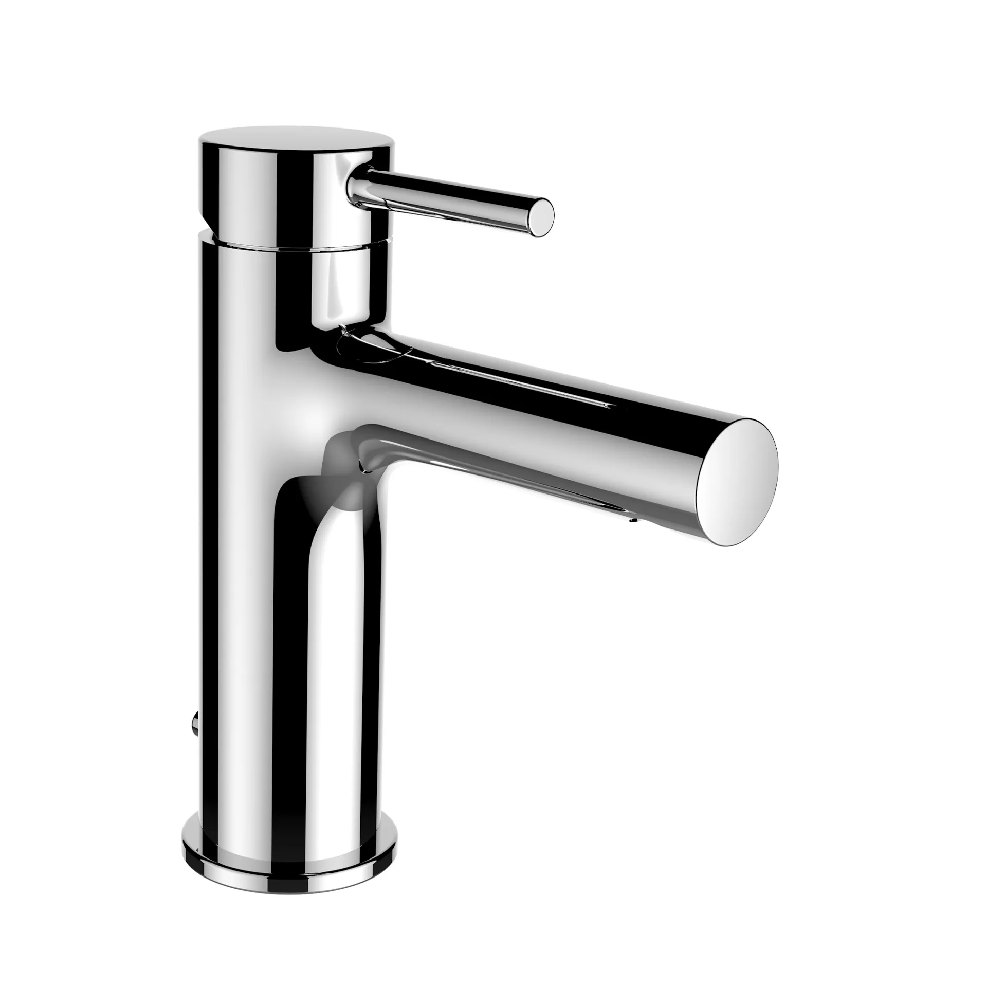 Einhebel-Waschtischmischer TWINPLUS Festauslauf Ausladung 109 mm mit Ablaufventil chrom