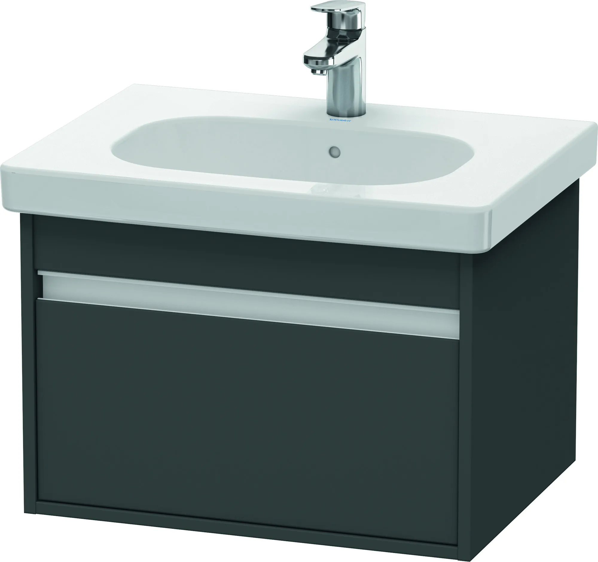 Duravit Waschtischunterschrank wandhängend „Ketho“ 60 × 41 × 45,5 cm Graphit Matt Duravit Waschtischunterschrank wandhängend „Ketho“ 60 × 41 × 45,5 cm Graphit Matt