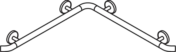 HEWI Haltegriff „System 800K“ in Reinweiß HEWI Haltegriff „System 800K“ in Reinweiß