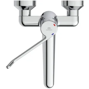 Wandwaschtisch-Sicherheitsarmatur Ceraplus, nicht absperrbarer S-Anschluß, Hebel 180mm, Ausladung 200mm, Chrom Wandwaschtisch-Sicherheitsarmatur Ceraplus, nicht absperrbarer S-Anschluß, Hebel 180mm, Ausladung 200mm, Chrom