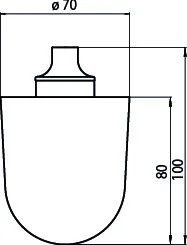 system Bürstengarnitur Ersatzbürste, D: 70 × 107 mm, VPE 1St.
