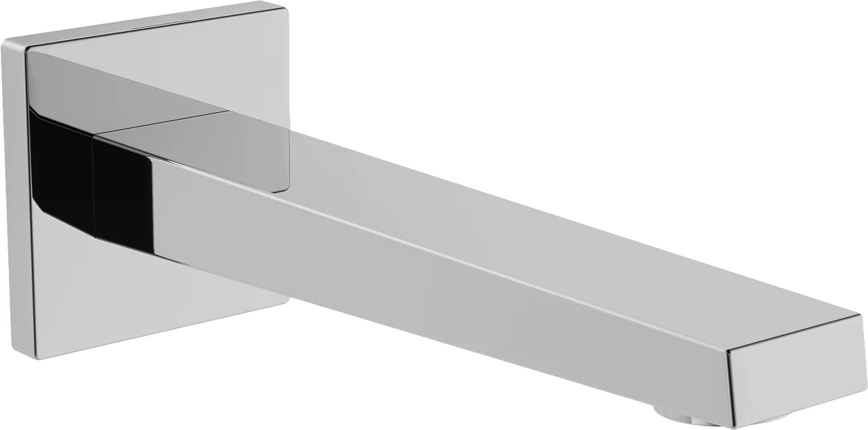 HansaLOFT Auslauf HansaLOFT 5765 Rosette eckig rund L=197 Ausladung 197 mm DN15 Chrom