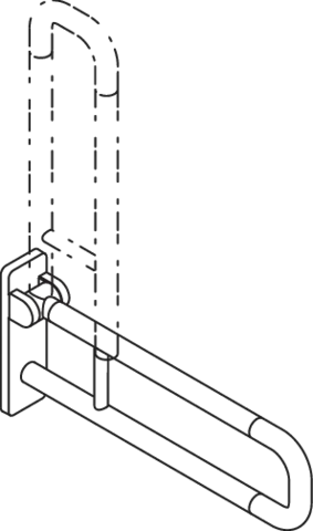 HEWI Stützklappgriff „Serie 801“ HEWI Stützklappgriff „Serie 801“