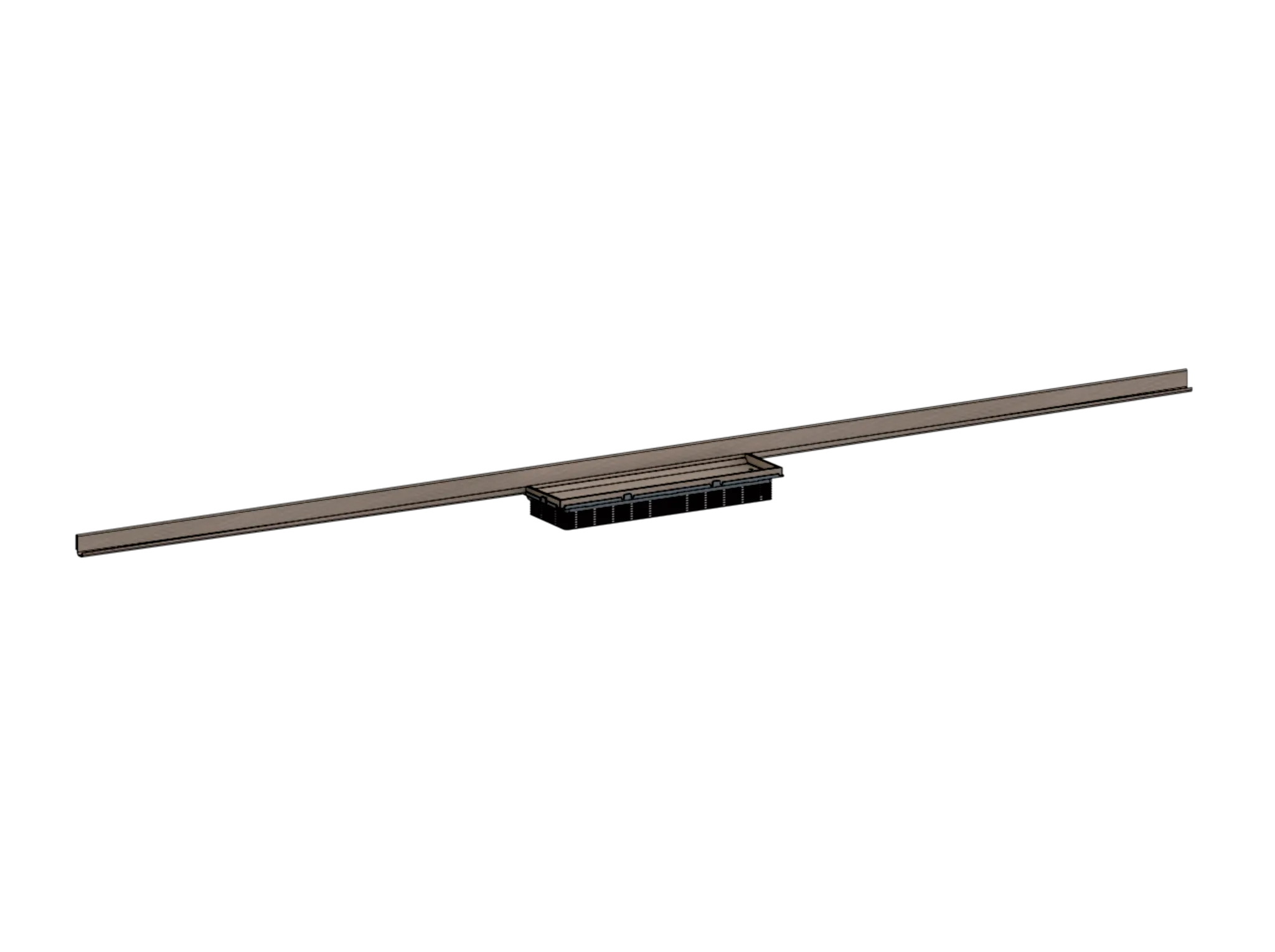 Duschrinne CeraWall Connect, rotgold matt, 800 - 1200 mm