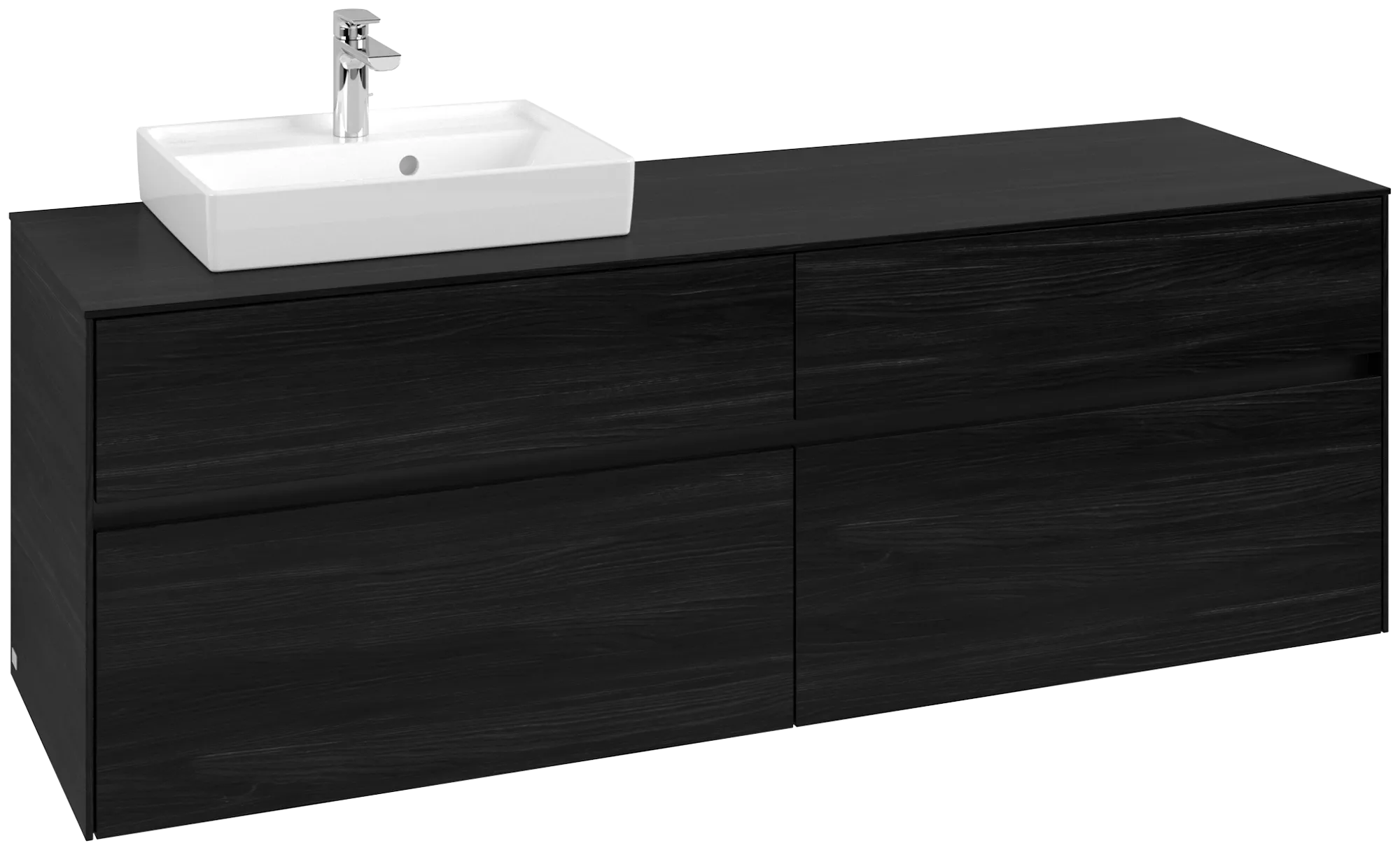 Villeroy & Boch Collaro Waschbeckenunterschrank C078B0, 1600 x 548 x 500 mm, Black Oak