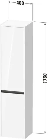 Duravit Hochschrank „Ketho.2“ 40 × 176 × 36 cm in Betongrau Matt Duravit Hochschrank „Ketho.2“ 40 × 176 × 36 cm in Betongrau Matt