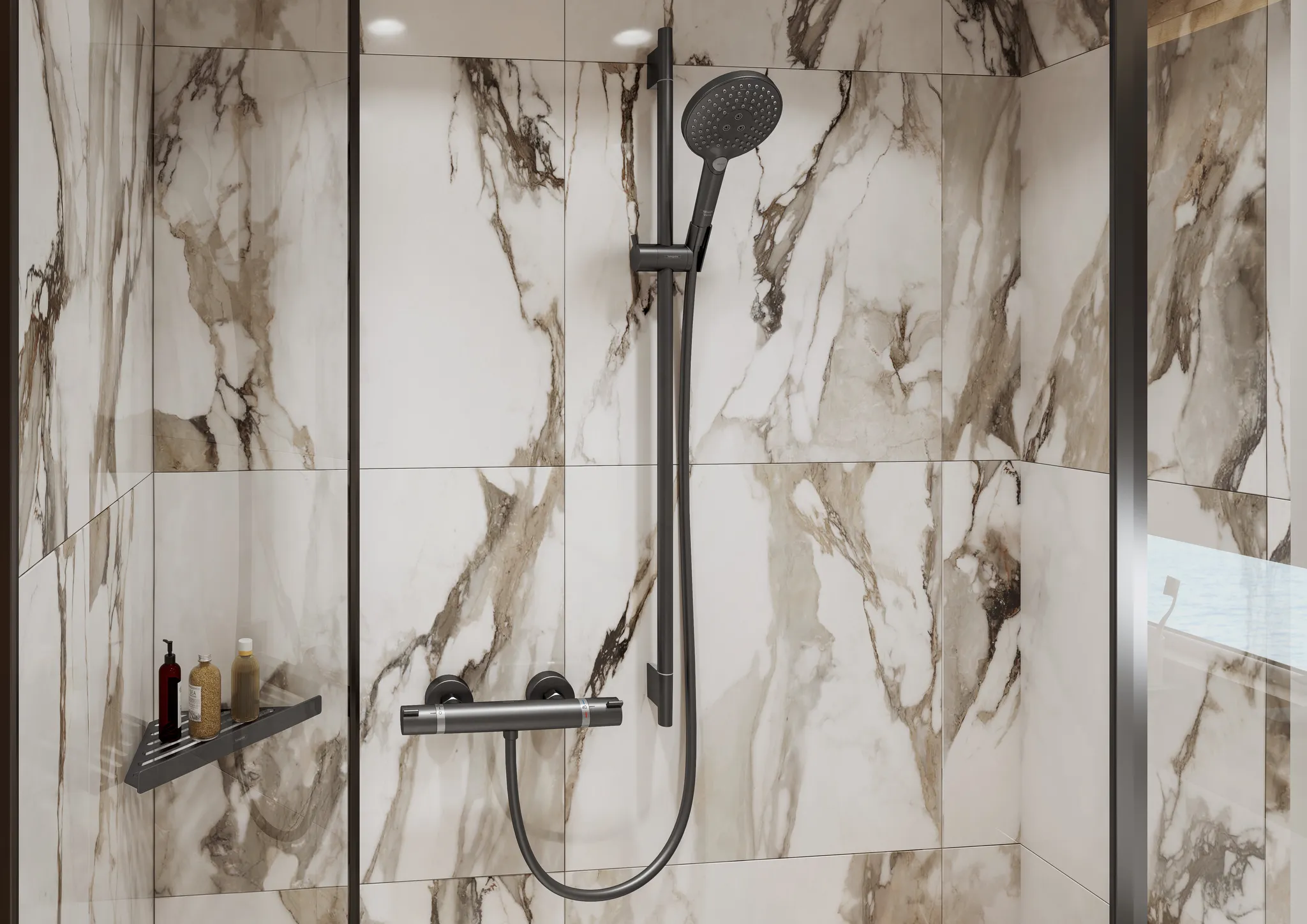 Hansgrohe Handbrause Raindance Select S 120 BBC, Brushed Black Chrome, 3 Strahlarten, QuickClean, Durchflussmenge 15 l/min Hansgrohe Handbrause Raindance Select S 120 BBC, Brushed Black Chrome, 3 Strahlarten, QuickClean, Durchflussmenge 15 l/min