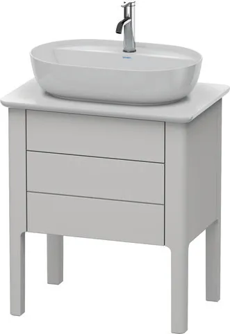 Duravit Waschtischunterschrank bodenstehend „Luv“ 63,8 × 74,3 × 45 cm Nordic Weiß Seidenmatt