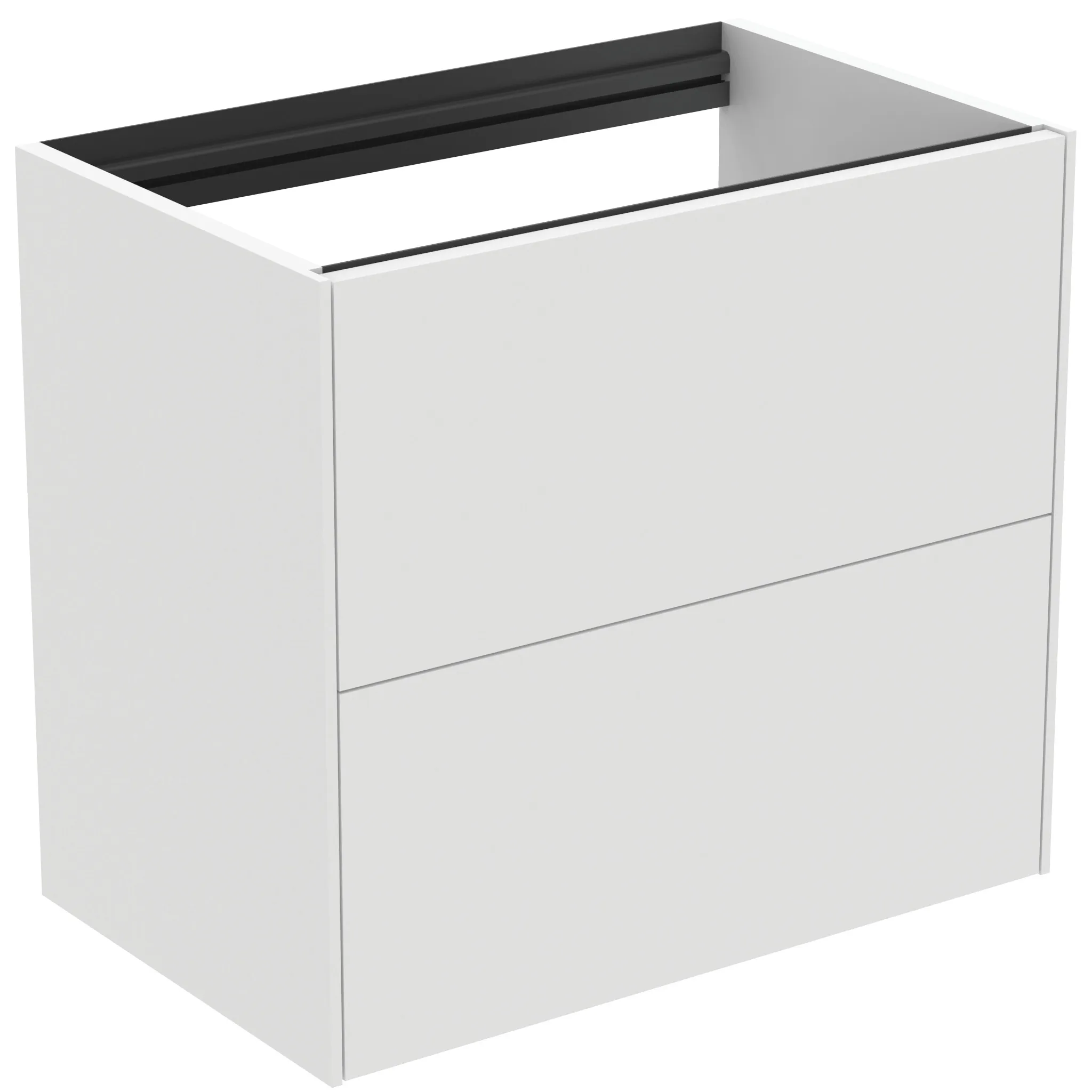 Ideal Standard Waschtischunterschrank Conca, 2 Auszüge, ohne Platte, 600x373x540mm, Weiß