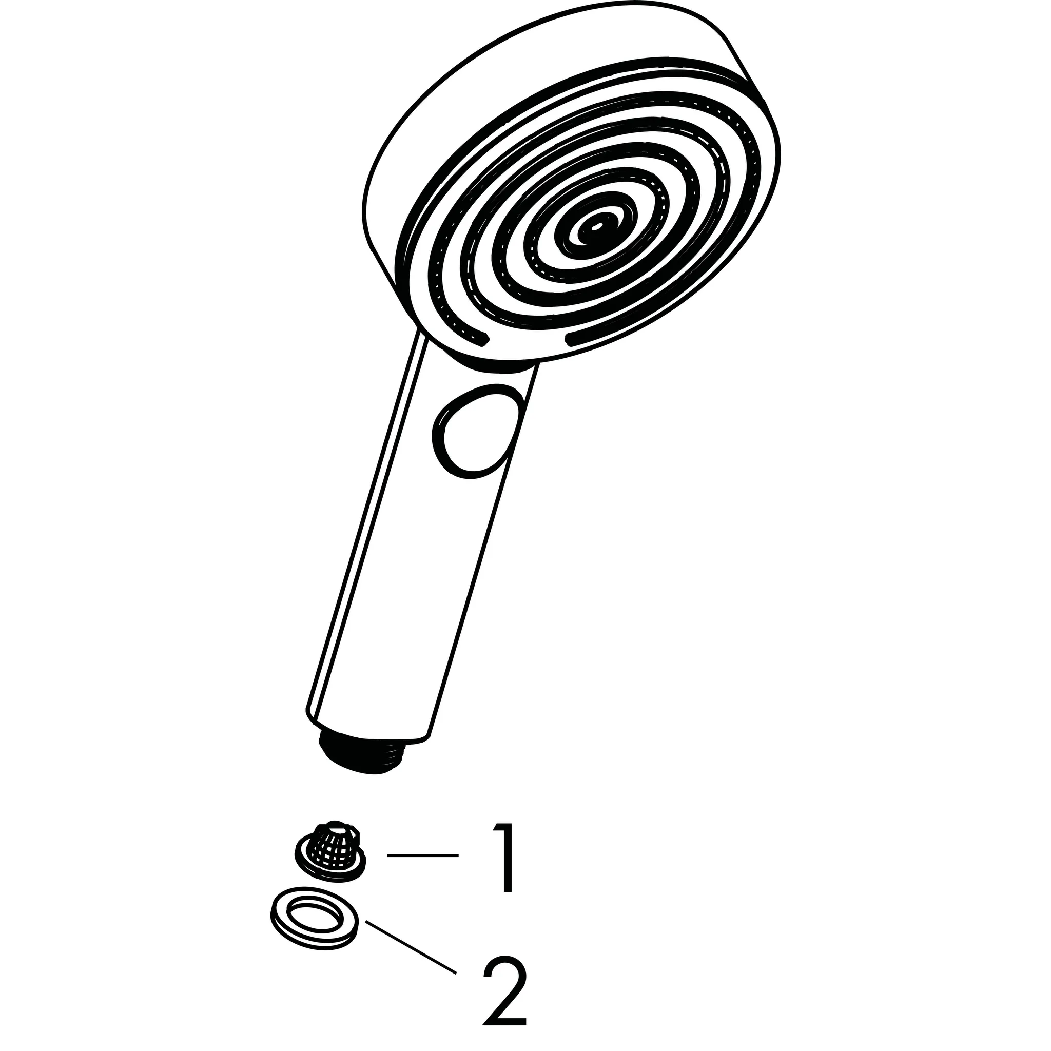 Hansgrohe Pulsify Select S Handbrause 105 mm, 3 Strahlarten (PowderRain, IntenseRain, Massagestrahl), EcoSmart Relaxation mattweiß