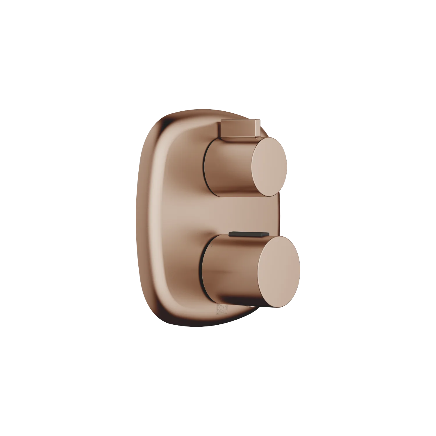Dornbracht COYA UP-Thermostat mit Einweg-Mengenregulierung, Bronze gebürstet (PVD), Abdeckplatte 150 x 150 mm