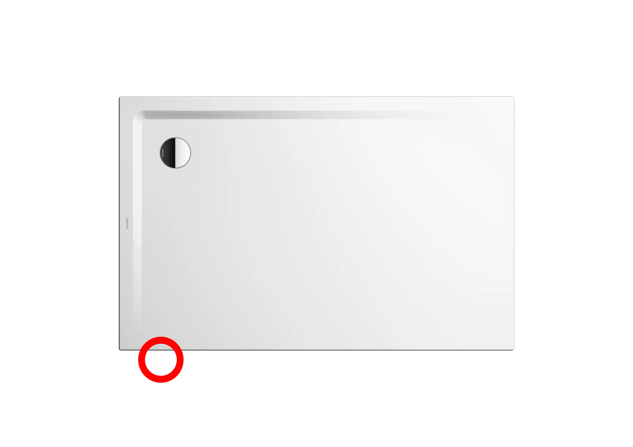 Kaldewei Duschwanne „Superplan“ 90 × 100 cm 384948043001, mit Perl-Effekt, in alpinweiß - B-Ware Sonderangebot