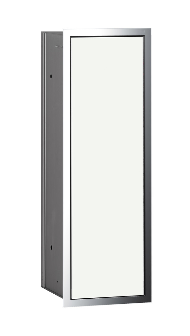 emco Toilettenbürstengarnitur-Modul „asis module 150“ 16,8 × 49,5 × 15,3 cm in chrom / optiwhite